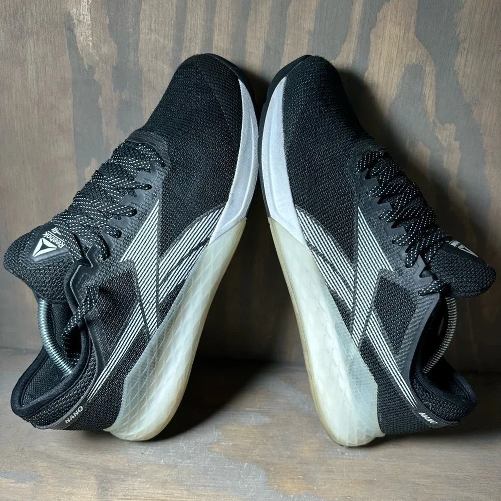 Reebok Mens Nano 9 Cross Training Shoes Black FU6826 Mesh Lace Up Breathable 12_4